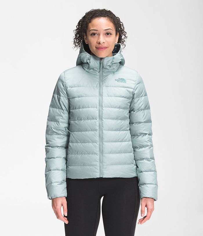 Plumifero The North Face Mujer Aconcagua Sudadera Con Capucha - Colombia ACEDQH507 - Plateadas Azules